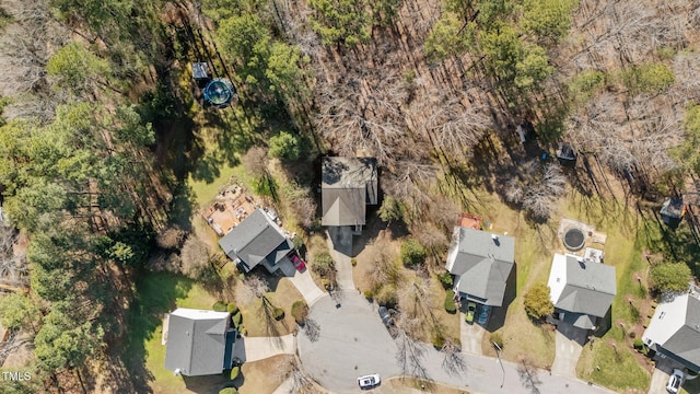 aerial view featuring a residential view