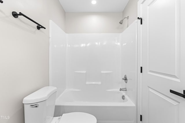 full bathroom featuring shower / bathing tub combination and toilet