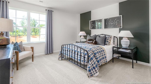 184 Hartfield Ave, Raeford, NC 28376 - carpeted bedroom with baseboards
