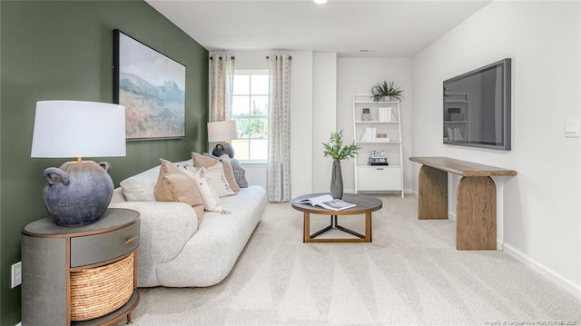 184 Hartfield Ave, Raeford, NC 28376 - living room featuring carpet floors and baseboards