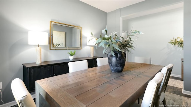 184 Hartfield Ave, Raeford, NC 28376 - dining area featuring wood finished floors and baseboards