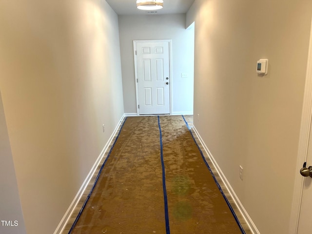 hall with baseboards