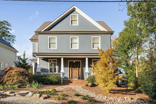 view of front of house featuring a porch