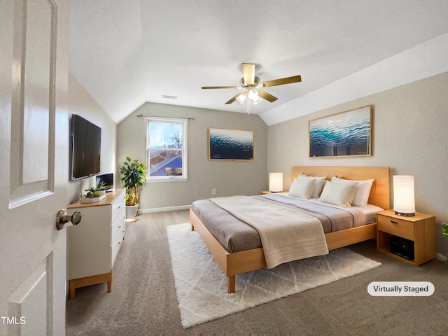 308 Trimble Ave, Cary, NC 27511 - bedroom featuring vaulted ceiling and light colored carpet