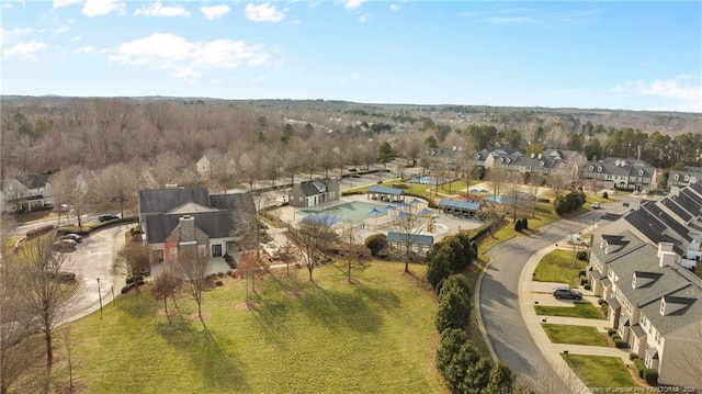 drone / aerial view featuring a residential view