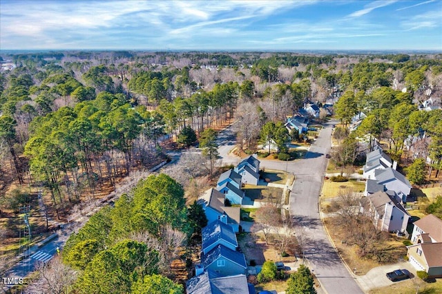 bird's eye view featuring a residential view