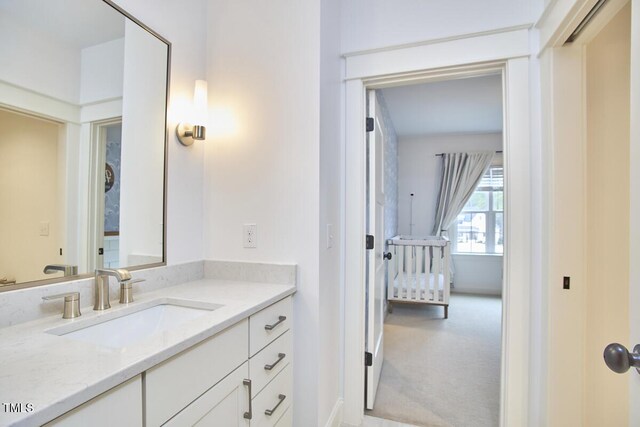 bathroom with vanity