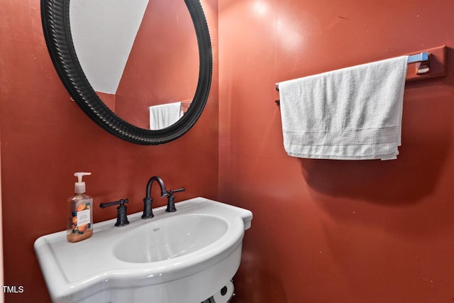 bathroom with a sink