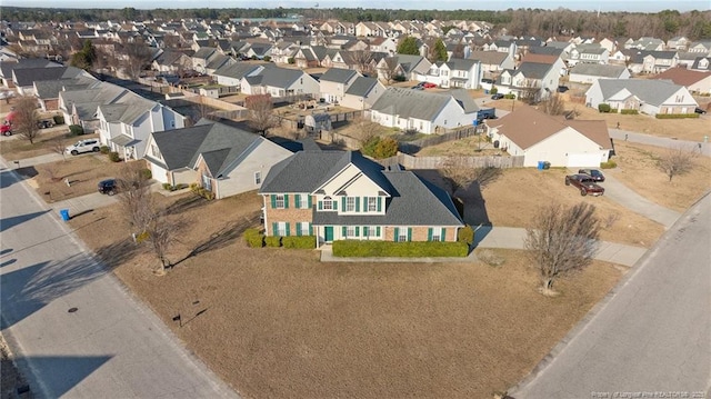 bird's eye view featuring a residential view