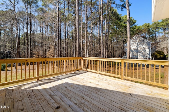 view of wooden terrace