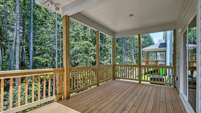 7521 Percussion Dr, Apex, NC 27539 - view of wooden deck