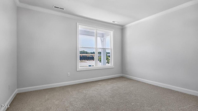 7521 Percussion Dr, Apex, NC 27539 - carpeted spare room featuring crown molding and baseboards