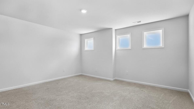 7521 Percussion Dr, Apex, NC 27539 - below grade area with baseboards and carpet floors