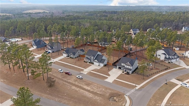 bird's eye view featuring a residential view