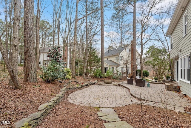 view of yard featuring a patio area