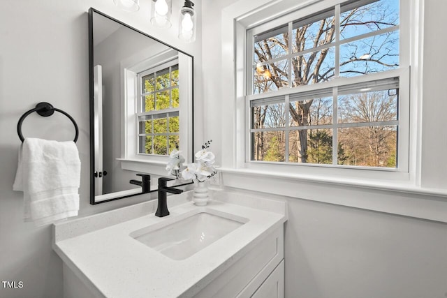 bathroom with vanity