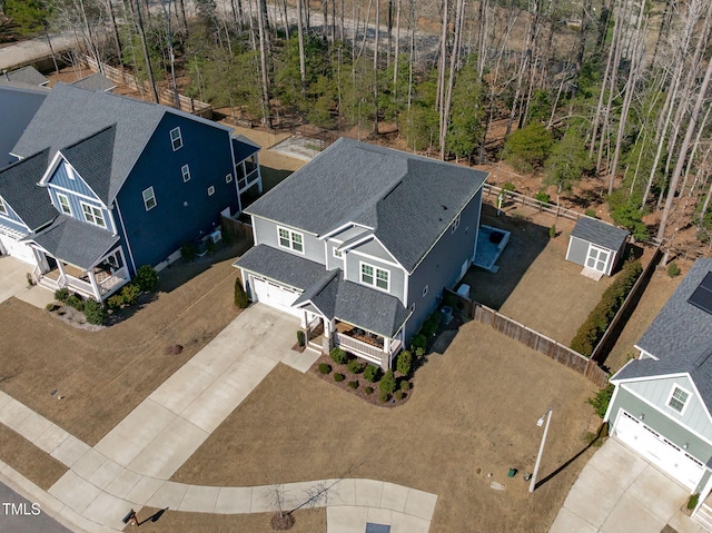 birds eye view of property