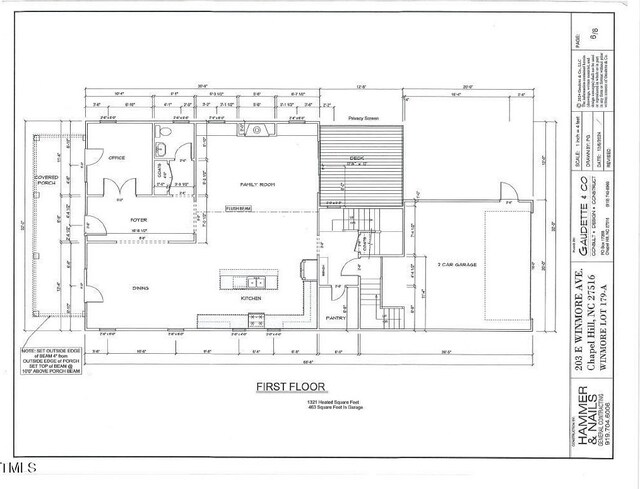 203 E Winmore Ave, Chapel Hill, NC 27516 - room layout