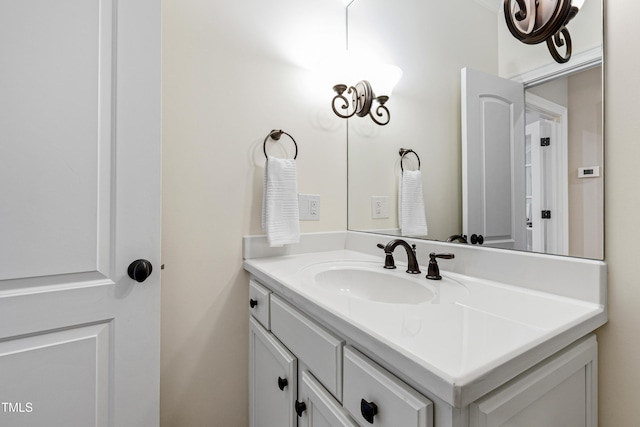 bathroom with vanity