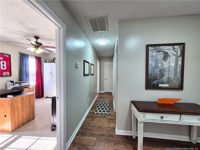 11 Scotland Dr, Spring Lake, NC 28390 - corridor featuring visible vents, baseboards, and wood finished floors