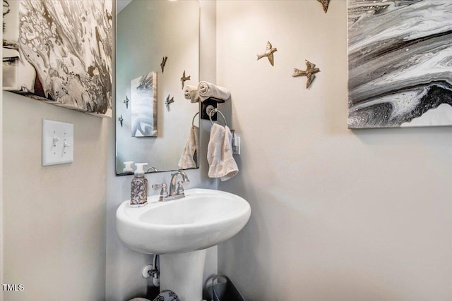 bathroom with a sink