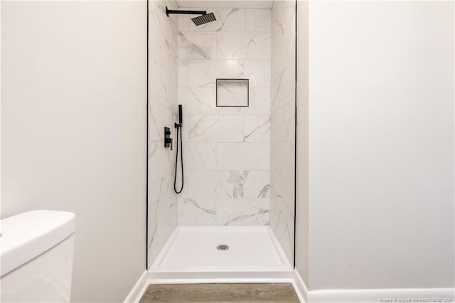 1612 Rogers Dr, Fayetteville, NC 28303 - full bathroom with toilet, a shower stall, and baseboards
