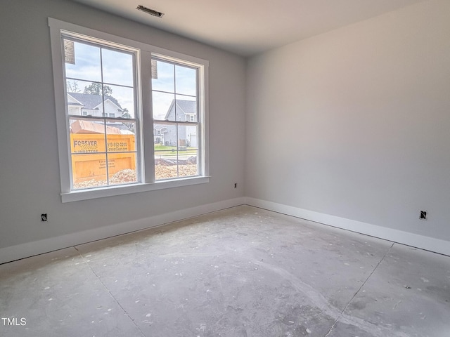 1905 Old Bramble Ln Unit 4, Fuquay Varina, NC 27526 - spare room featuring plenty of natural light and concrete floors