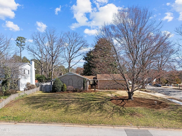 exterior space with fence