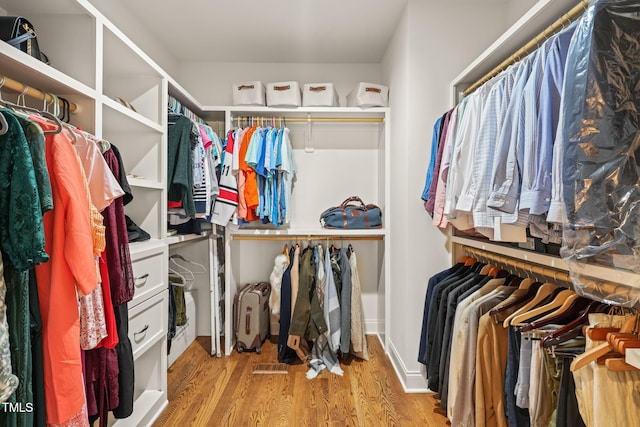 56 Mist Wood Ct, Pittsboro, NC 27312 - walk in closet with wood finished floors
