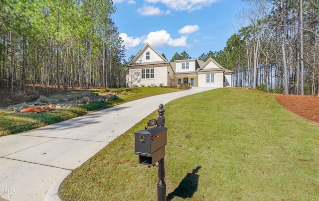 56 Mist Wood Ct, Pittsboro, NC 27312 - traditional home with a front yard and driveway