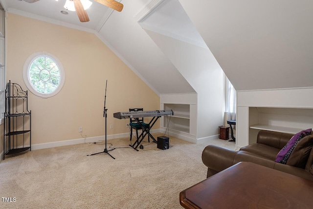 exercise room with carpet, plenty of natural light, and baseboards