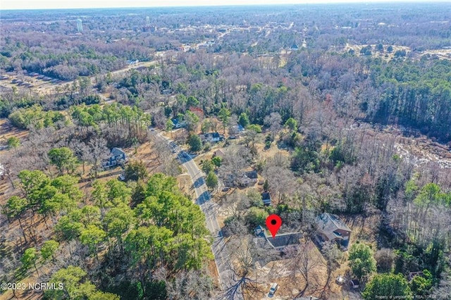 aerial view with a view of trees