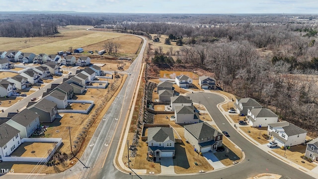 aerial view featuring a residential view