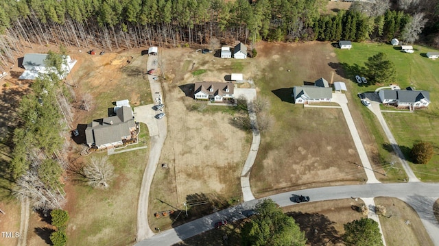 bird's eye view with a residential view