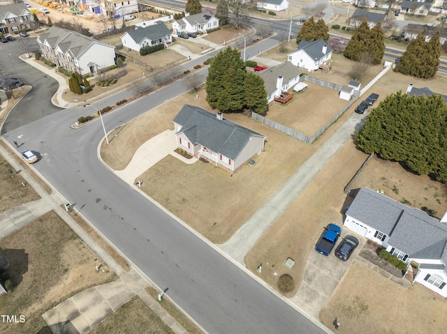 drone / aerial view featuring a residential view