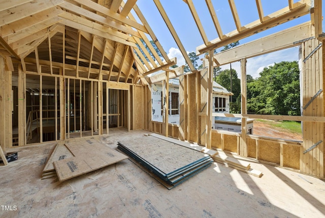 3601 Alamance Dr, Raleigh, NC 27609 - miscellaneous room featuring lofted ceiling