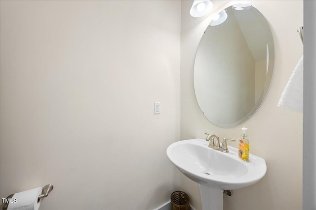 bathroom with a sink