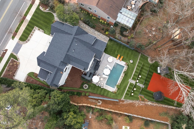 birds eye view of property