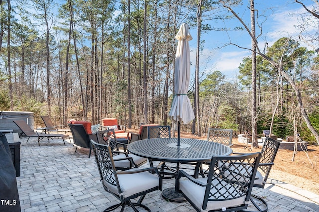 view of patio / terrace with outdoor dining space