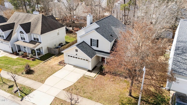 birds eye view of property