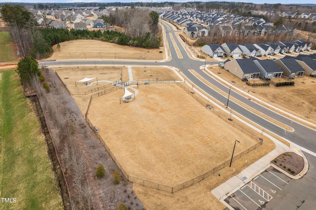 aerial view featuring a residential view