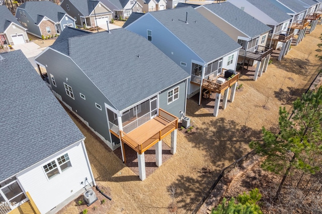 drone / aerial view featuring a residential view