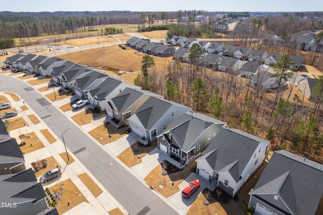 bird's eye view featuring a residential view