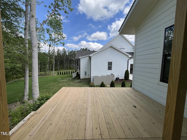 269 Deer Tail Ln Lot 44, Fuquay Varina, NC 27526 - deck featuring a yard