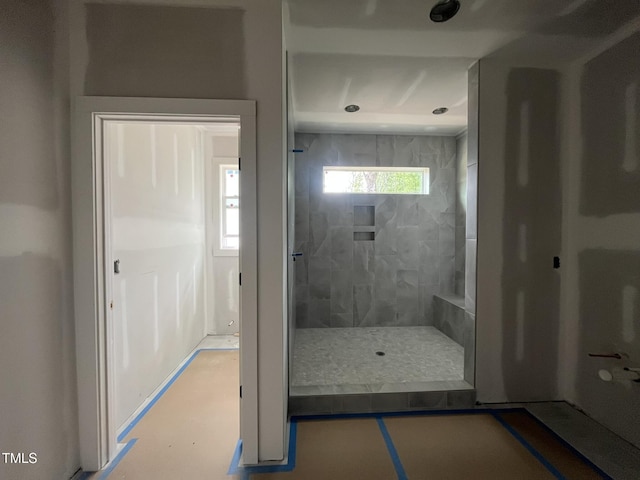269 Deer Tail Ln Lot 44, Fuquay Varina, NC 27526 - bathroom with tiled shower