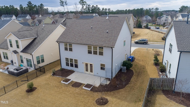 bird's eye view featuring a residential view