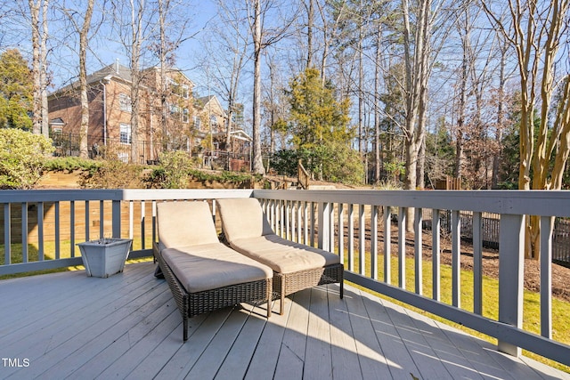 view of wooden terrace