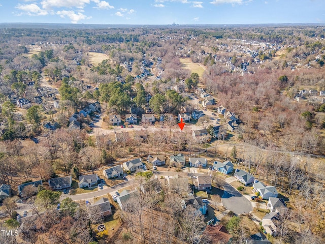 drone / aerial view featuring a residential view