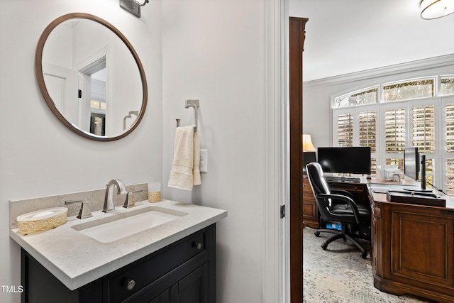 bathroom featuring vanity