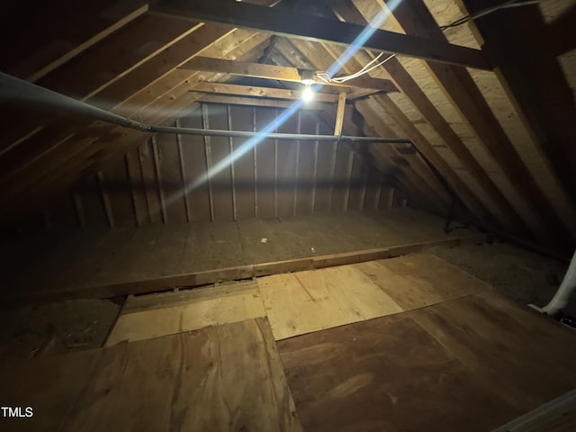 view of attic